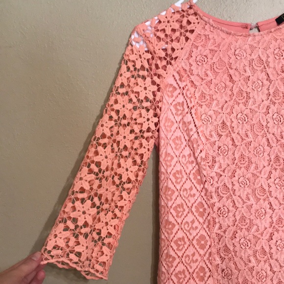 Depot Coral Quarter Length Sleeve Dress - Picture 2 of 6